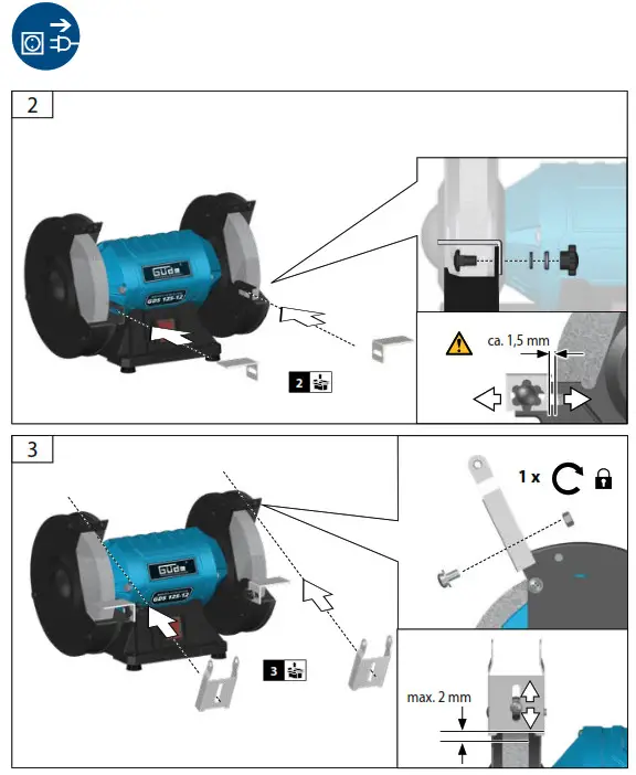 Gude GDS 125-12 Duplex Grinding Machine - 3