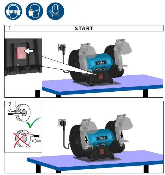 Gude GDS 125-12 Duplex Grinding Machine - 5