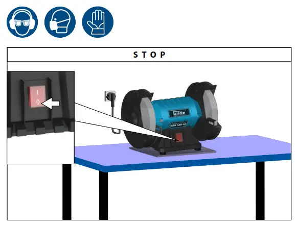 Gude GDS 125-12 Duplex Grinding Machine - 6