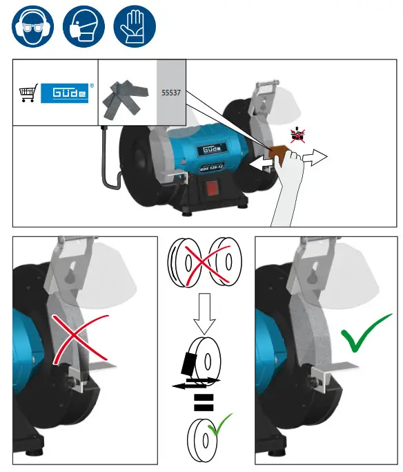 Gude GDS 125-12 Duplex Grinding Machine - 9