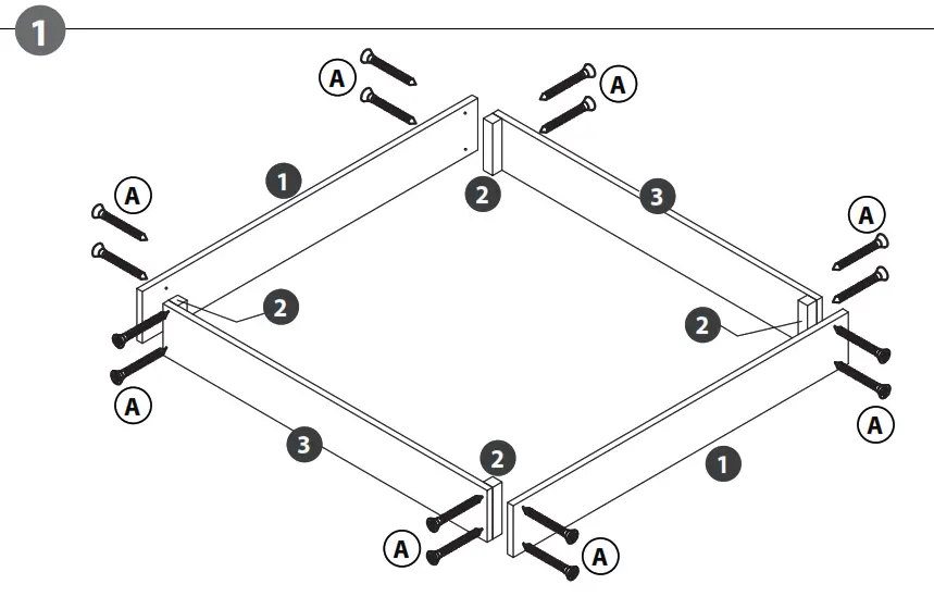 SUNNY Co52.003.00 Daisy Wooden Sandpit Green Sandbox - fig 3