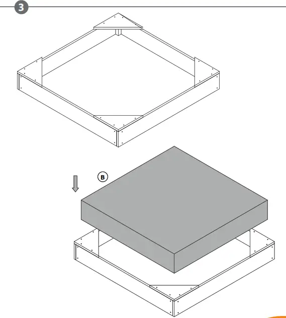 SUNNY Co52.003.00 Daisy Wooden Sandpit Green Sandbox - fig5