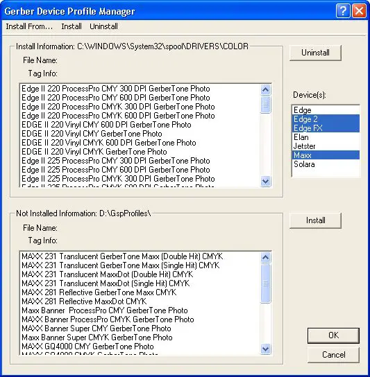 Omega 7.0 Software for the Gerber Printing System - Figure 6