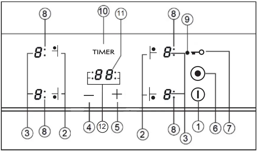 smeg SE264TD1 60cm Touch Control Ceramic Hob - fig 7