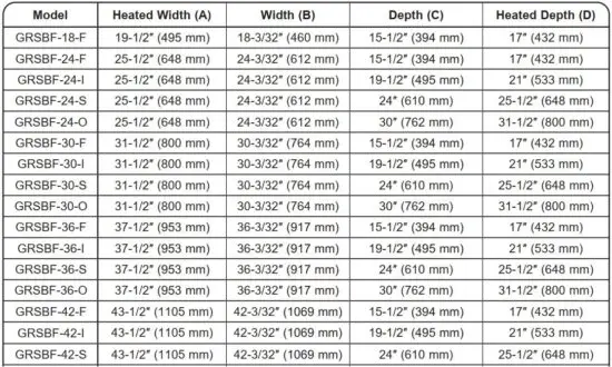 FIG 9 Dimensions — GRSBF Models.JPG