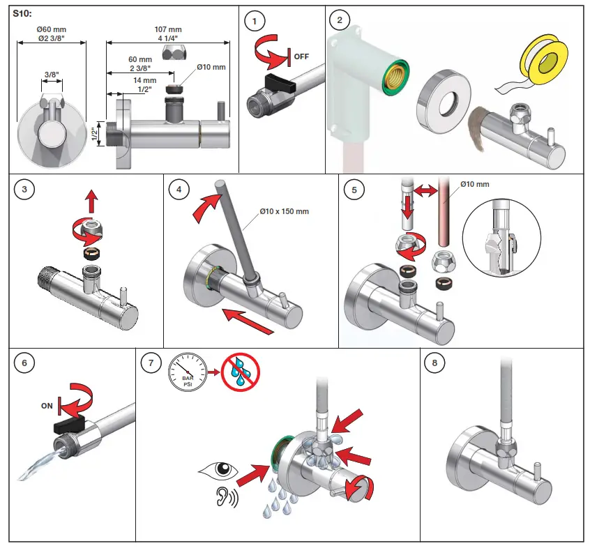 vola S10 Angle Valve - fig