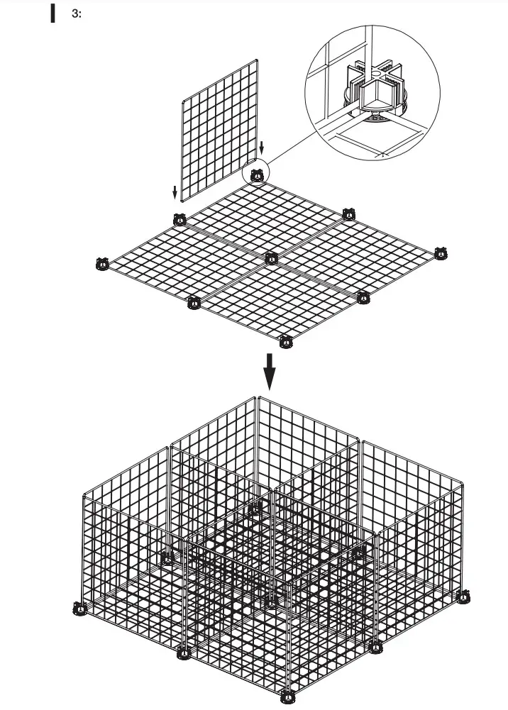 amazonbasics B0735CKD6R, B0735CJJDM 4 Cube Wire Storage Shelves - Figure 5