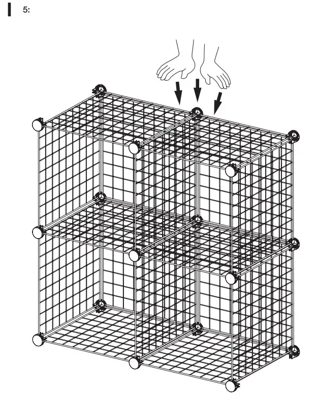 amazonbasics B0735CKD6R, B0735CJJDM 4 Cube Wire Storage Shelves - Figure 7