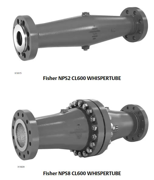 EMERSON Fisher 6060 WhisperTube Modal AttenuatorEMERSON logo