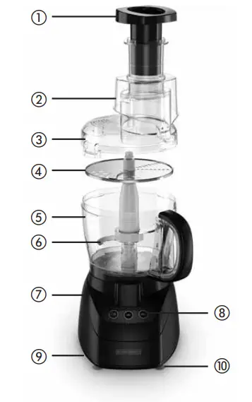 Black-&-Decker-FP2500B-PowerPro-Wide-Mouth-10-Cup-Food-Processor-Fig-1