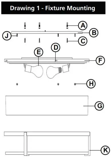 FIG 1 Drawing 1 - Fixture Mounting