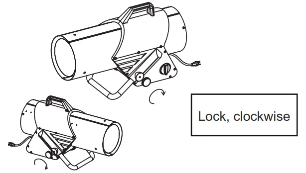 Dyna-Glo FA40DGP-01 Propane Construction Heater -Height Control Screw