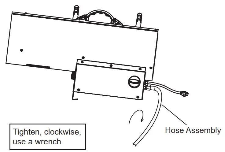 Dyna-Glo FA40DGP-01 Propane Construction Heater - Regulator and Hose Connection