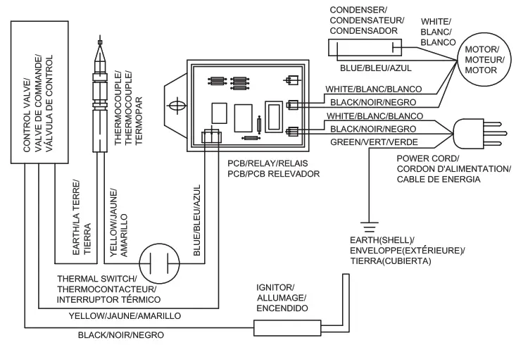Dyna-Glo FA40DGP-01 Propane Construction Heater -WIRING DIAGRAMS