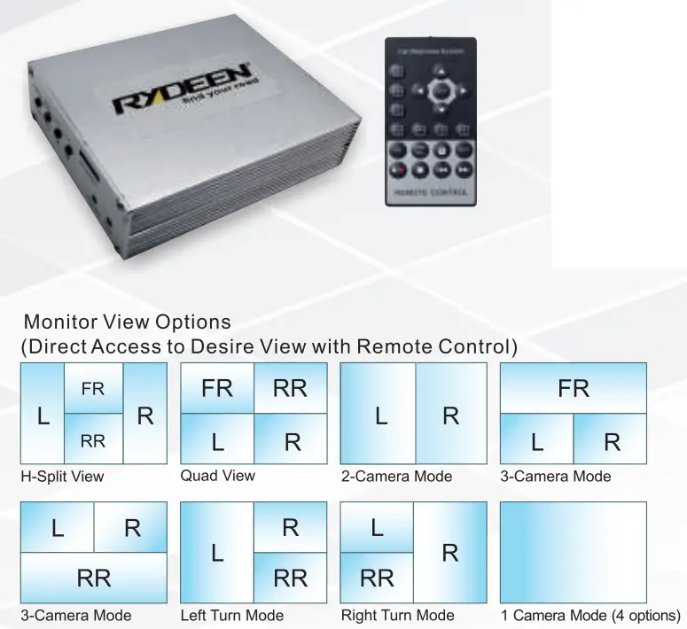 RYDEEN MD4BT HDMI Smart Rearview Mirror - fig 21