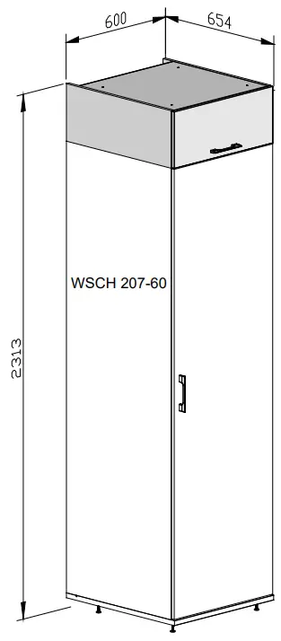 WASHTOWER WSCH26-60 Cabinet-fig3