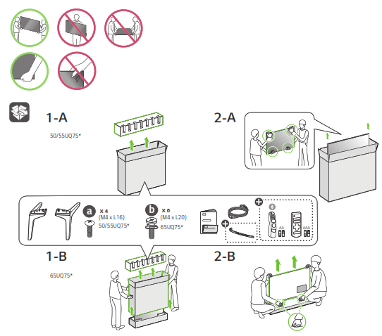 LG UQ75 55 INCH Smart UHD 4K TV