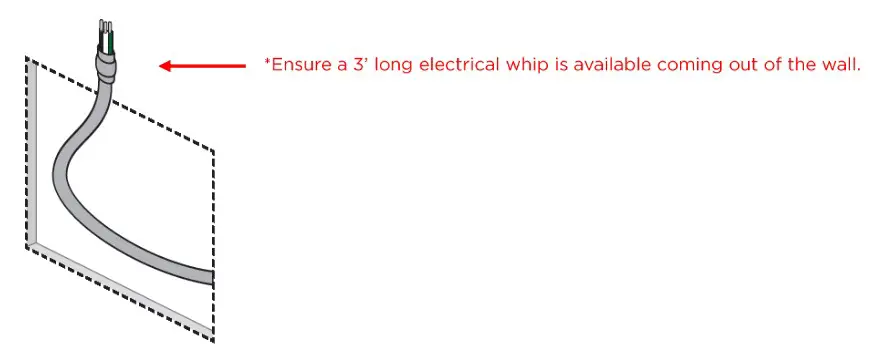 ELECTRIC MIRROR ARI2 Lighted Mirrors - PREPARE THE ELECTRICAL