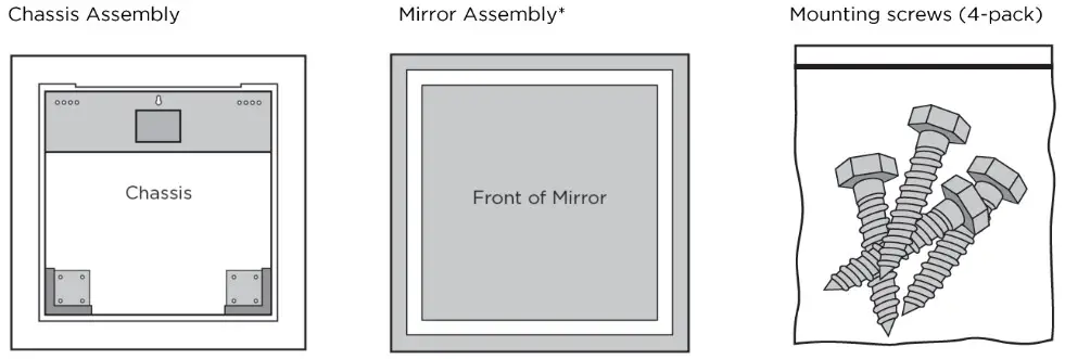 ELECTRIC MIRROR ARI2 Lighted Mirrors - UNPACK YOUR LIGHTED MIRROR