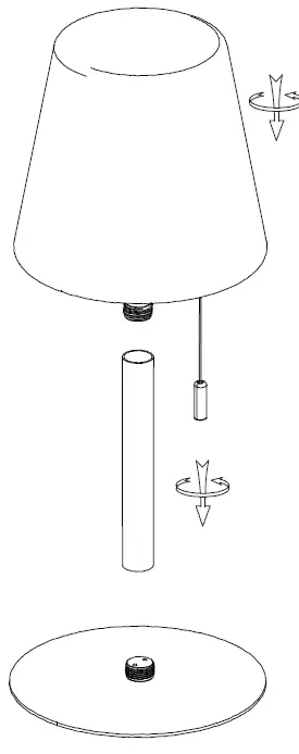 Dainolite-TSY-113LEDT-Tinsley-12-in-White-LED-Table-Lamp-with-No-Shade-FIG-1