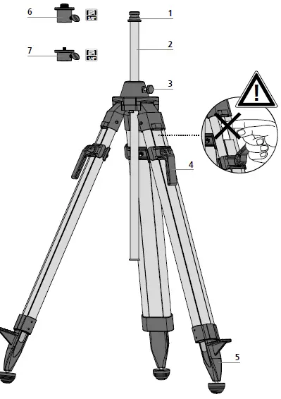 Laserliner 08027 VarioStand L 180 cm 1