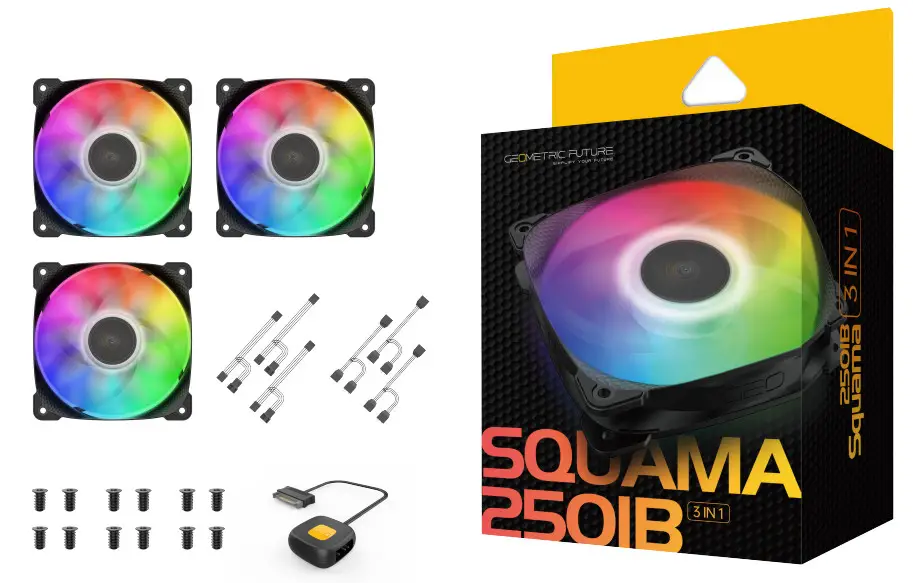 GEOMETRIC FUTURE 2501 120mm Fan 3 Pack - parts 3