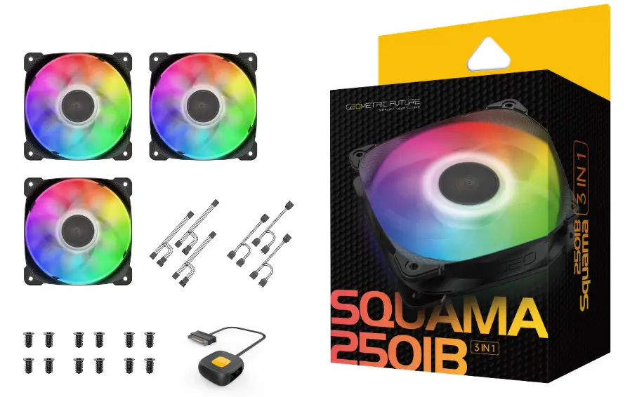 GEOMETRIC FUTURE 2501 120mm Fan 3 Pack - parts 6