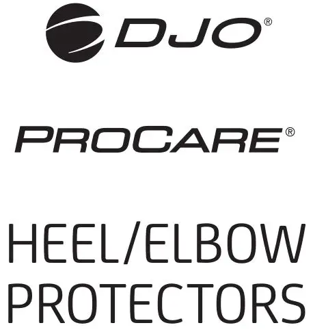 DJO Procare Heel or Elbow Protectors Instructions