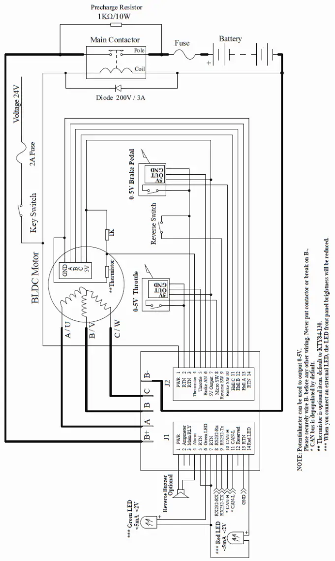 Wiring of BLDC Motor Controller