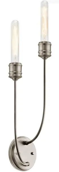 52259CLP Voclain 6-in 1-Light Brushed Nickel Vintage Vanity Light