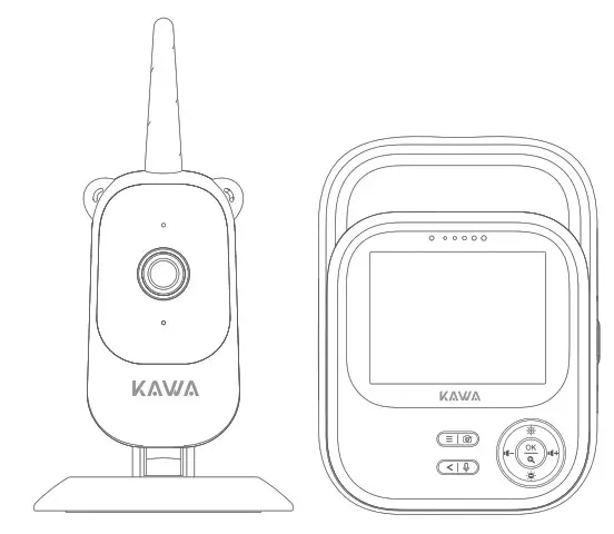 KAWA S5 HD Video Wireless Baby Monitor-