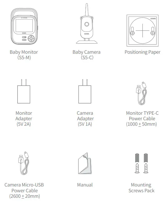 KAWA S5 HD Video Wireless Baby Monitor-fig2