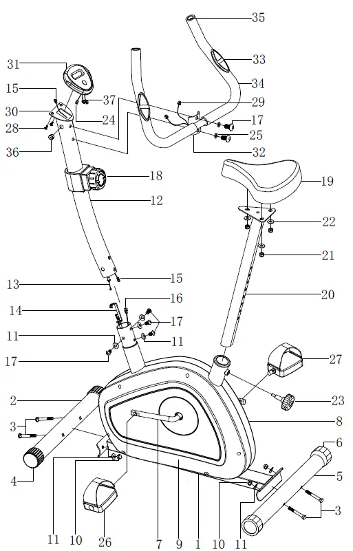 ROWEREK MK-B002 43238552 Magnetic Bike 12