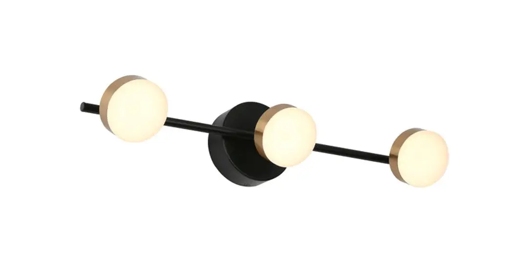 Zevni A04650 Kay 27 Inch Wide Black Led Vanity Light Instruction Manual