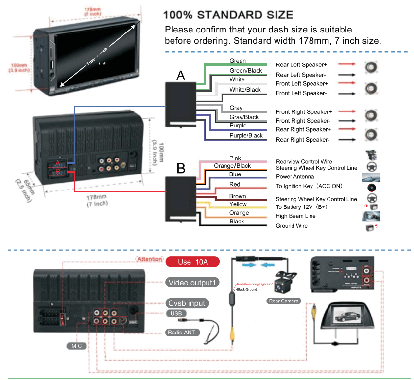 NUNOO N1705 Car Multimedia Player