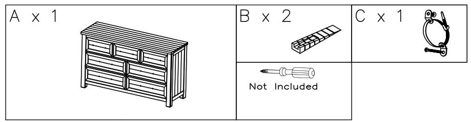 benchcraft B784-31 Brewgan 7 Drawer Dresser - 1