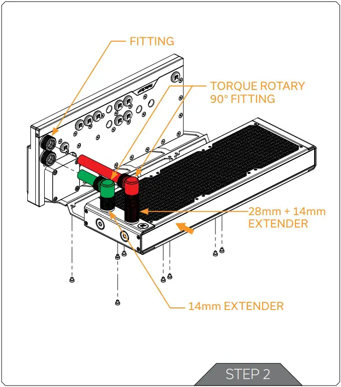 EKWB EK Quantum Reflection2 Torrent DDC 42 PWM D RGB Plexi - DISTRIBUTION PLATE 3