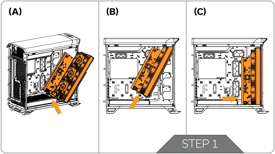 EKWB EK Quantum Reflection2 Torrent DDC 42 PWM D RGB Plexi - PLATE INTO CHASSIS 1