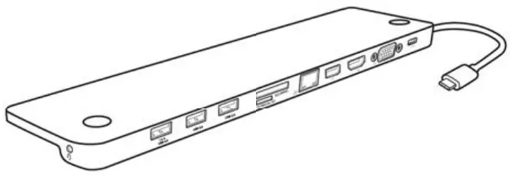 amazon basics CHAUVETB081TDGR1X Aluminum Type-C Docking