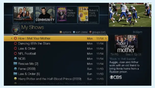 TiVo TCD848000 Streaming Media Player-Shows