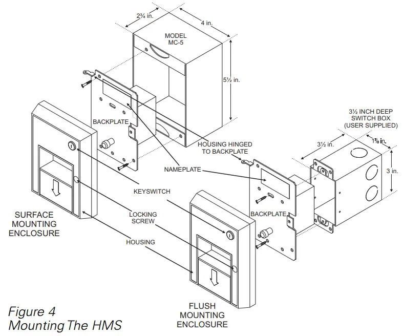 SIEMENS HMS-2S Dual Stage Manual Pull Station - Figure 4