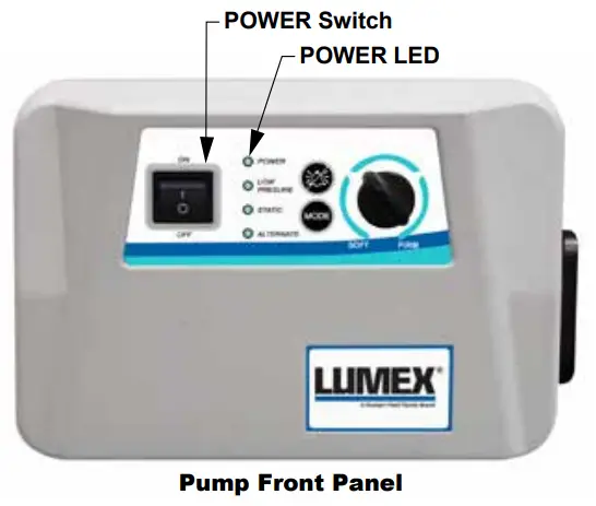 LUMEX LS200 Alternating Pressure Low Air Loss Mattress System - General Operation