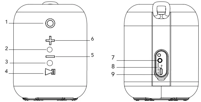 HEADRUSH Wireless Waterproof Floating Speaker HRSP3037 - COMPOTENT