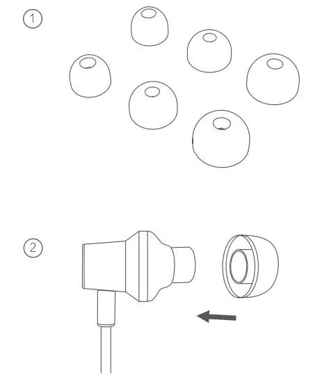 1MORE EHD9001BA Wireless Earbuds Active Noise Cancelling - fit