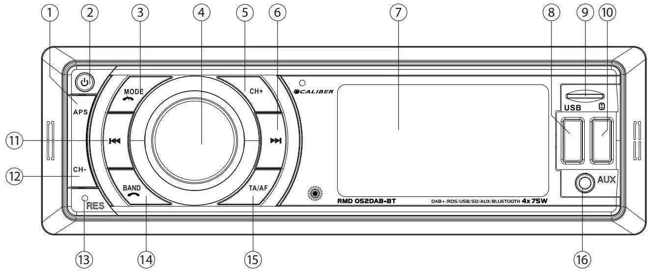 CALIBER RMD 052DAB-BT Instruction --NEDER