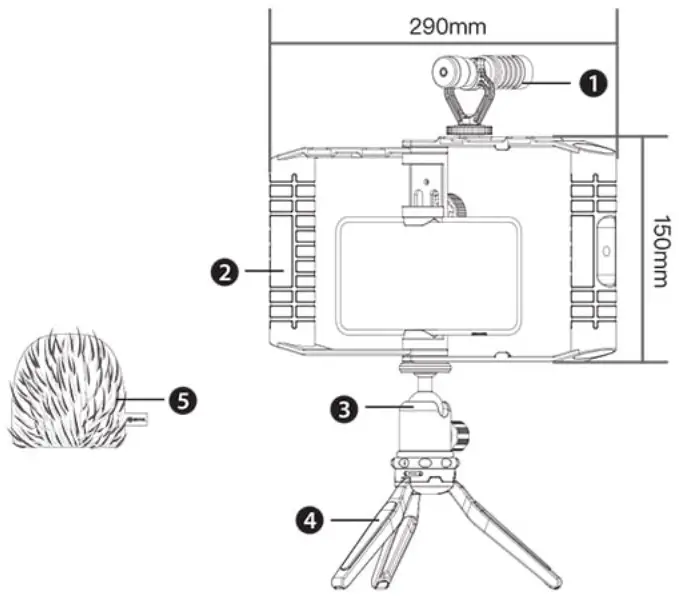 BOYA BY-VG380 Multifunctional Smartphone -- Smartphone Video Kit