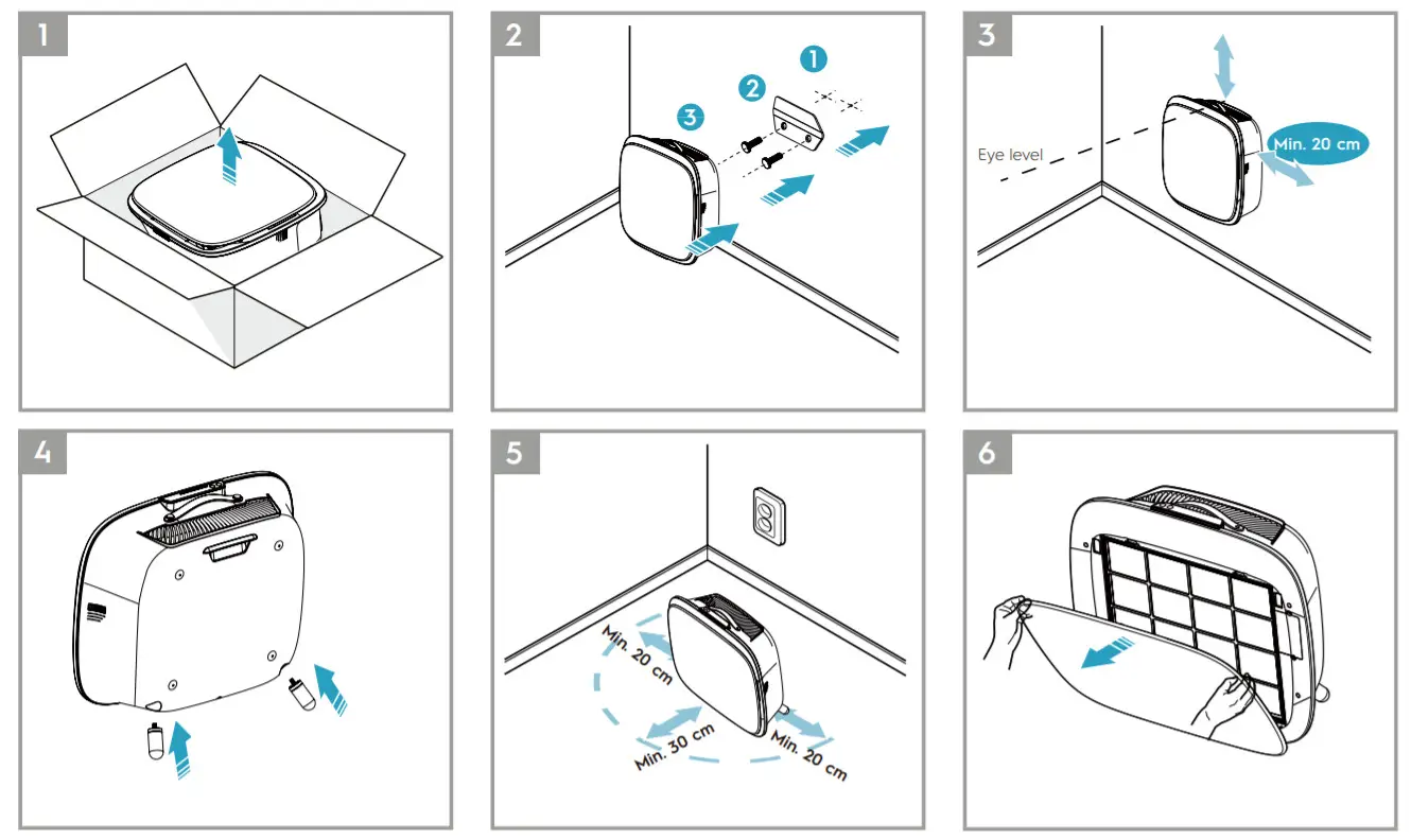 Electrolux WA51-304 Series Luftreiniger -1