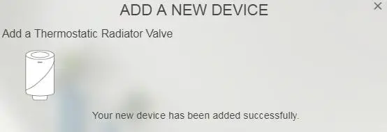 EVERSPRING AC201 Thermostatic Radiator Valve-Binding with HomeSys 4