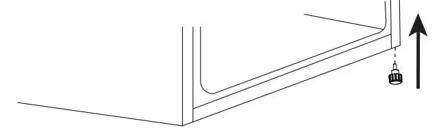 INSIGNIA Compact Refrigerator NS-CF12V17BK1 User Guide - Install the leveling foot on the right side of your refrigerator