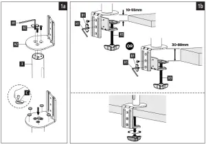 hama 00118493 Monitor Arm Instruction - Required tools2